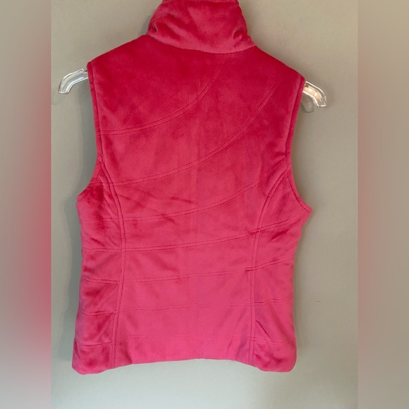 Kiwi Kate Hot Pink Plush Reversable Vest | Women's Sz SM - Picture 4 of 12